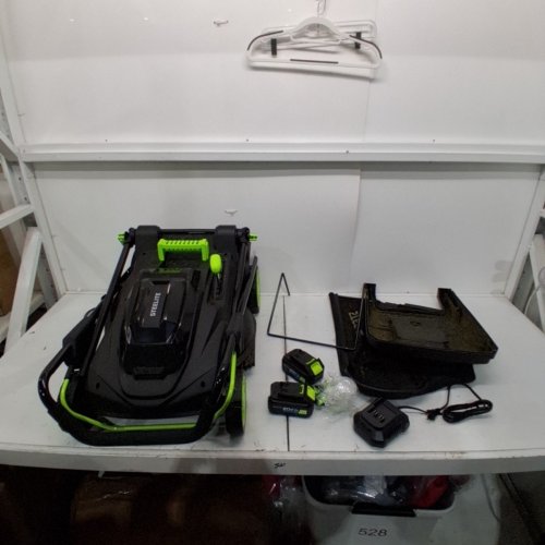 STEELITE 40V 4.0AH (2X20) CORDLESS BRUSHLESS LAWN MOWER WITH CHARGER - BLACK (MODEL: DG510) image 3