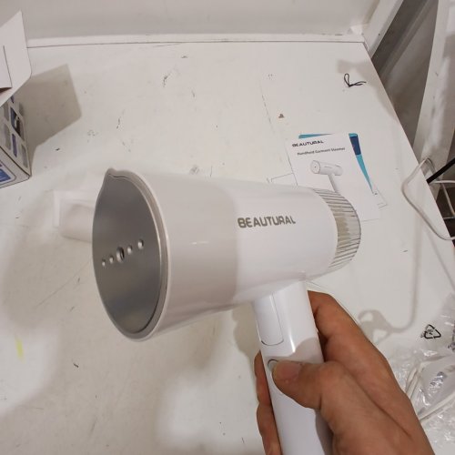 BEAUTURAL HANDHELD FOLDABLE GARMENT STEAMER - 1000W - WHITE (MODEL: 722NA-0009) image 2