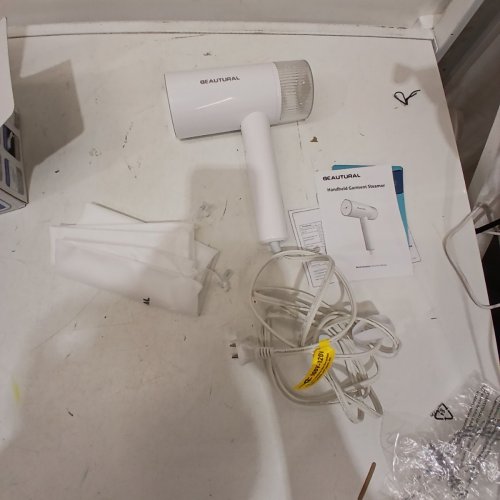 BEAUTURAL HANDHELD FOLDABLE GARMENT STEAMER - 1000W - WHITE (MODEL: 722NA-0009) image 3