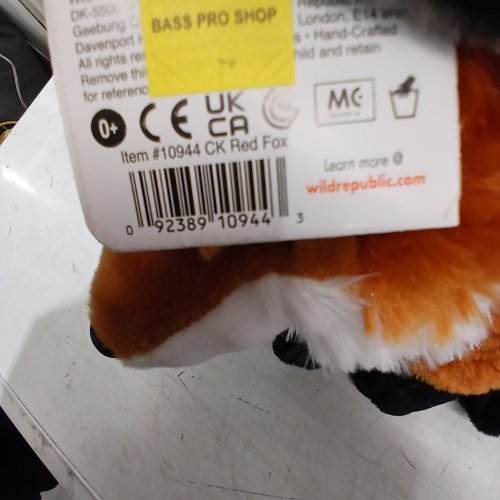 WILD REPUBLIC PLUSH RED FOX - ORANGE/WHITE/BLACK (ITEM: 10944 CK RED FOX) image 2
