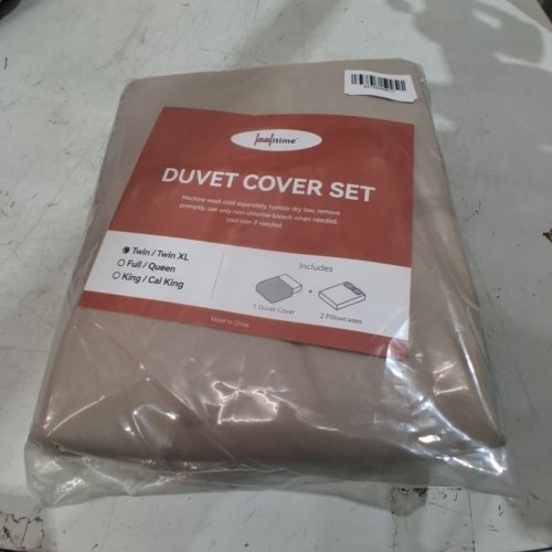 3PC DUVET COVER SET - TWIN / TWIN XL - TAUPE image 2