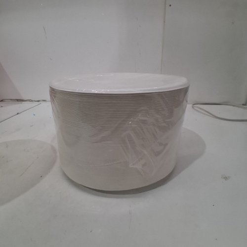 150PK DISPOSABLE PAPER PLATES - 9" - WHITE image 2