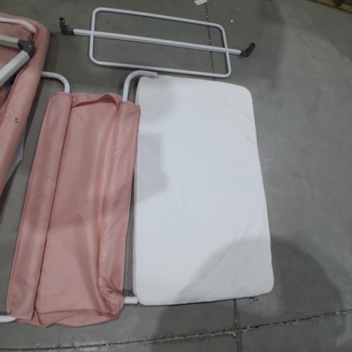 HEIGHT ADJUSTABLE INFANT BEDSIDE CRIB WITH NET - PINK (MODEL: CS) image 6