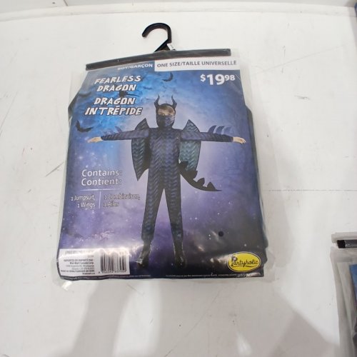 2PC BOYS PARTYHOLIC FEARLESS DRAGON COSTUME - OSFM - BLUE/BLACK (STYLE: 13199) image 2