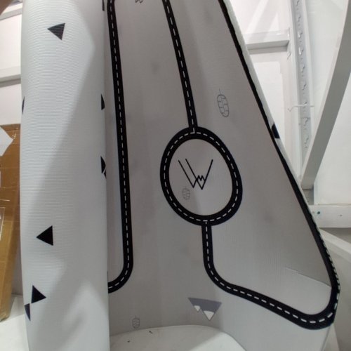 OFIE MAT BY LITTLE BOT, SOFT BABY PLAY MAT, 6.5FT X 4.5FT, COUNTRY ROAD & TRIANGLES image 3