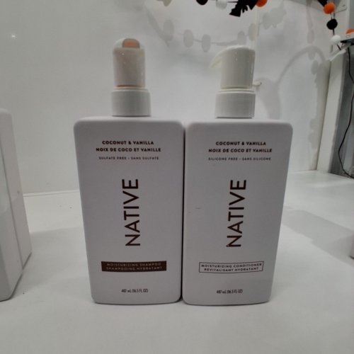 2PC NATIVE COCONUT & VANILLA MOISTURIZING SHAMPOO AND CONDITIONER SET - 487 ML EACH image 3