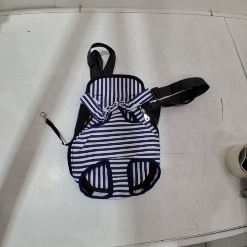 FRONT CHEST PET CARRIER - SMALL - BLUE/WHITE image 2