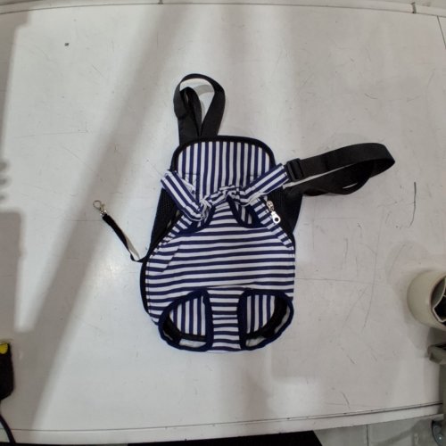 FRONT CHEST PET CARRIER - SMALL - BLUE/WHITE image 3