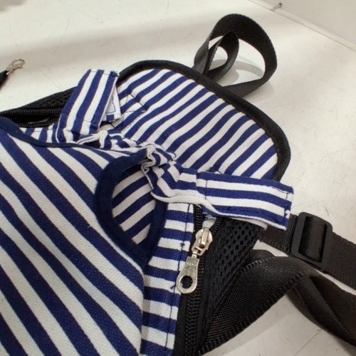 FRONT CHEST PET CARRIER - SMALL - BLUE/WHITE image 4
