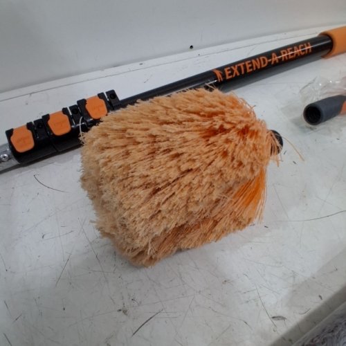 3PC EXTEND - A -REACH HIGH REACH DUSTER KIT WITH EXTENSION POLE - 12FT- ORANGE /BLACK image 3