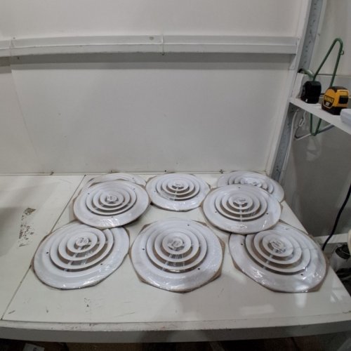 8PK TRUAIRE DUCT OPENING COVER ROUND RESIDENTIAL CEILING DIFFUSER - 8" - WHITE (MODEL: 800-08) image 3