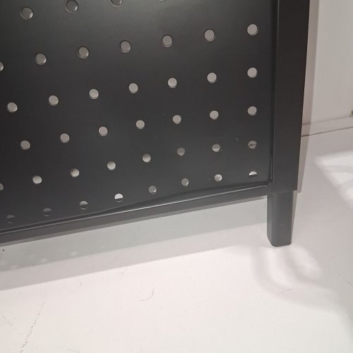 VEVOR STANDING PEGBOARD DISPLAY STAND STEEL WITH BASE PLATE CASTERS AND 30 HOOKS – 23.7" × 66" – BLACK (MODEL: JOY502) image 5