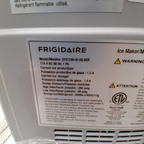 FRIGIDAIRE COMPACT COUNTERTOP ELECTRIC ICE MAKER WITH SCOOP - MAKES 26LBS OF ICE PER DAY - SILVER (MODEL: EFIC189-B-SILVER) image 5