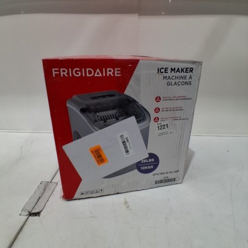 FRIGIDAIRE COMPACT COUNTERTOP ELECTRIC ICE MAKER WITH SCOOP - MAKES 26LBS OF ICE PER DAY - SILVER (MODEL: EFIC189-B-SILVER) image 6