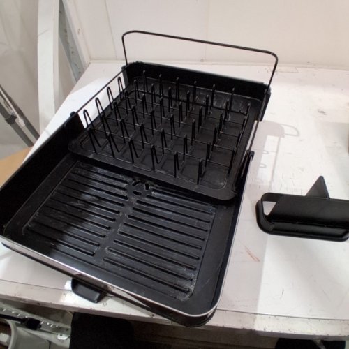 JOSEPH JOSEPH EXPANDABLE DISH RACK - 12" TO 21" WIDE - BLACK / STAINLESS STEEL (MODEL: 1907783) image 3