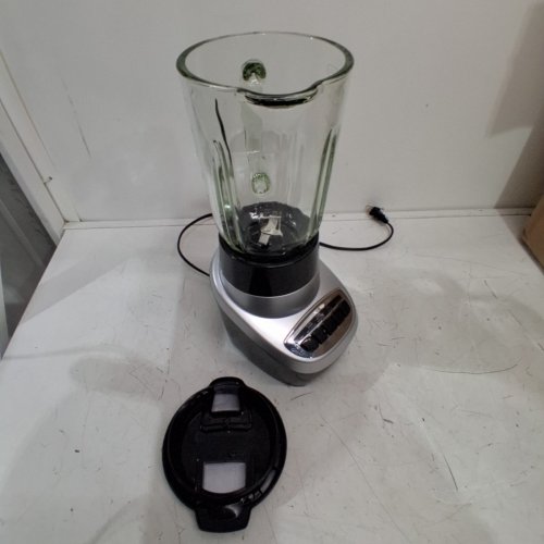 BLACK AND DECKER POWERCRUSH 4 SPEED SETTINGS MULTI-FUNCTION GLASS JAR BLENDER - 48OZ - SILVER - (MODEL: BL1220) image 3