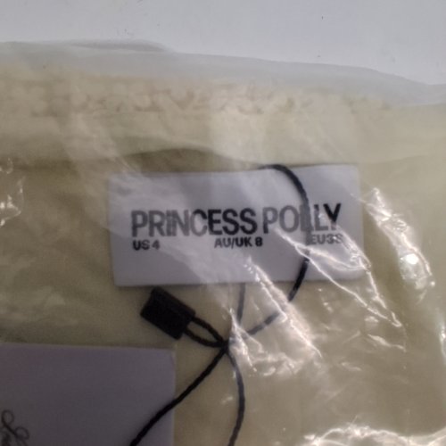 PRINCESS POLLY ALANAH LACE-TRIM MINI DRESS - 4 - LEMON image 3