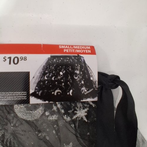 WOMEN'S WAY TO CELEBRATE STARRY TUTU - SMALL/MEDIUM - BLACK / SILVER image 2