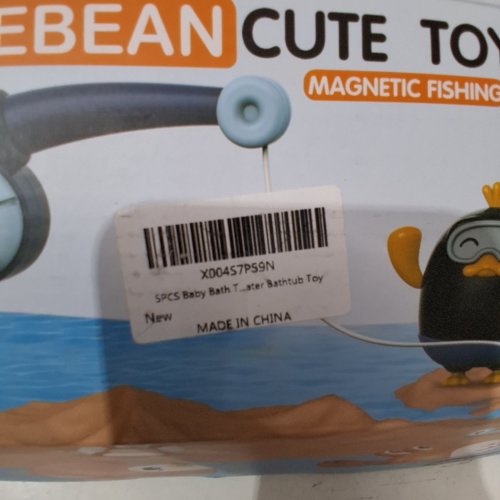 5PC DOODLEBEAN MAGNETIC FISHING BABY BATH TOY SET image 2