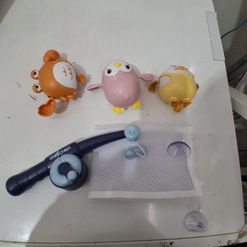 5PC DOODLEBEAN MAGNETIC FISHING BABY BATH TOY SET image 3