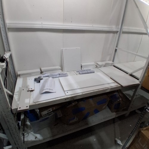 VOWNER MODERN 7 DRAWER CABINET ON WHEELS - 34.2" X 15.7" X 13.7" - WHITE (MODEL: NO-07) image 2