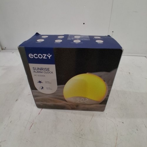 ECOZY SUNRISE WAKE-UP ALARM CLOCK/WHITE NOISE SOUND MACHINE WITH 26 SOOTHING SOUNDS, 17 RGB NIGHT LIGHTS, & BLUETOOTH SPEAKER - GREY (MODEL: AC-SCE60A) image 4