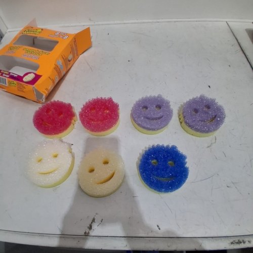 7PK SCRUB DADDY SCRUB MOMMY DUAL SIDED SCRUBBER AND SPONGE - MULTIPLE COLORS image 2