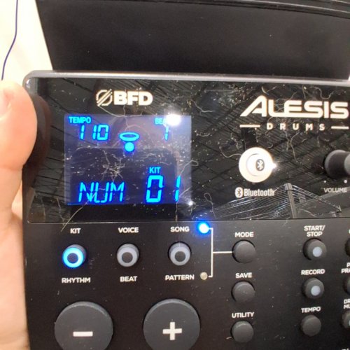 8PC ALESIS NITRO BLUETOOTH MAX DRUM KIT WITH QUIET MESH PADS - BLACK (MODEL: NITROMAXKITXUS) image 2