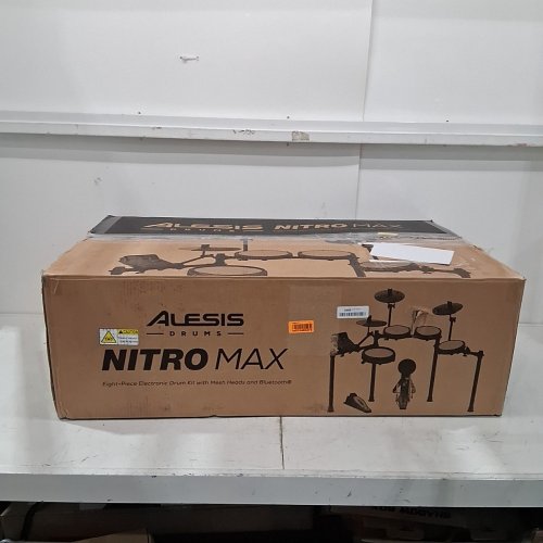 8PC ALESIS NITRO BLUETOOTH MAX DRUM KIT WITH QUIET MESH PADS - BLACK (MODEL: NITROMAXKITXUS) image 7