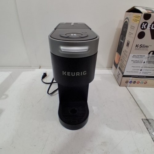 KEURIG K-SLIM SINGLE SERVE K-CUP POD COFFEE MAKER - 3 CUP SIZES - BLACK (MODEL: ‎611247385777) image 3