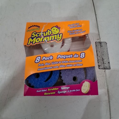 6PK SCRUB MOMMY & SCRUB DADDY FLEX TEXTURE SCRUBBER SPONGE - ASSORTED COLORS (MODEL: 1810882) image 4