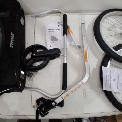THULE COASTER XT 2-SEAT BICYCLE STROLLER AND TRAILER - BLACK (MODEL: ‎10101810) image 17