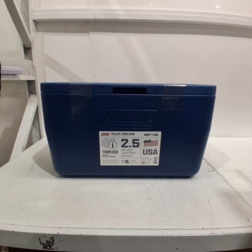 COLEMAN PORTABLE HARD INSULATED COOLER - 45L - BLUE image 2