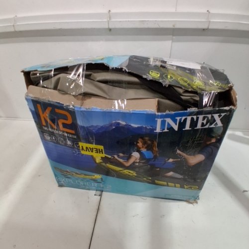 INTEX EXPLORER K2 KAYAK 2-PERSON INFLATABLE KAYAK SET WITH ALUMINUM BARS - 10FT X 3" X 3FT - YELLOW (MODEL: 68307EP) image 8
