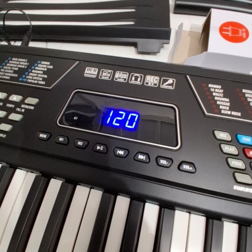 ROCK JAM 561 ELECTRONIC 61 KEY DIGITAL PIANO KEYBOARD HEADPHONE AND STOOL image 2