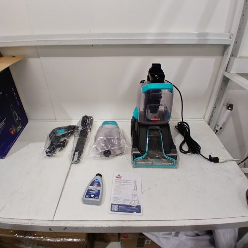 BISSELL POWERCLEAN TURBOBRUSH PET UPRIGHT CARPET CLEANER, POWERFUL & LIGHTWEIGHT - 120V - BLUE (MODEL: 3938C) image 3