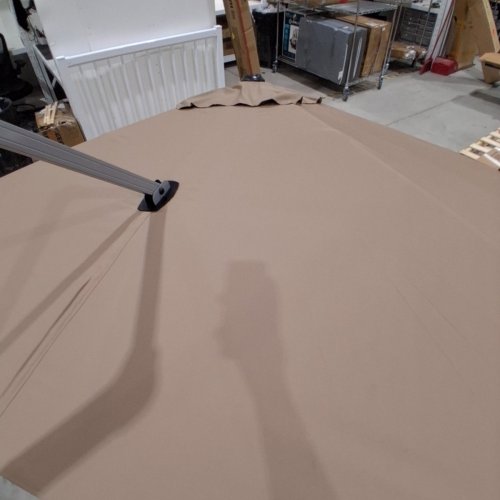 COSTWAY OFFEST CANTILEVER PATIO UMBRELLA - 10FT - BEIGE (MODEL: OP70233TN) image 4