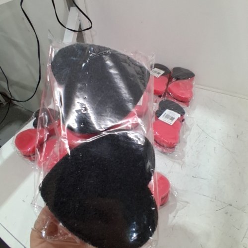 12 X 4PK HEART-SHAPED PADS - RED AND BLACK image 3