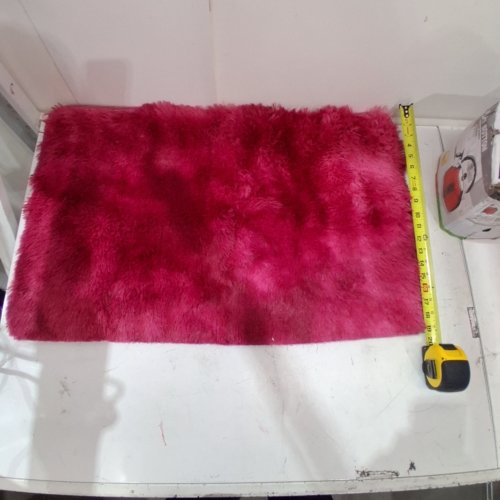 SHAG RUG - 33" X 20" - PINK image 2