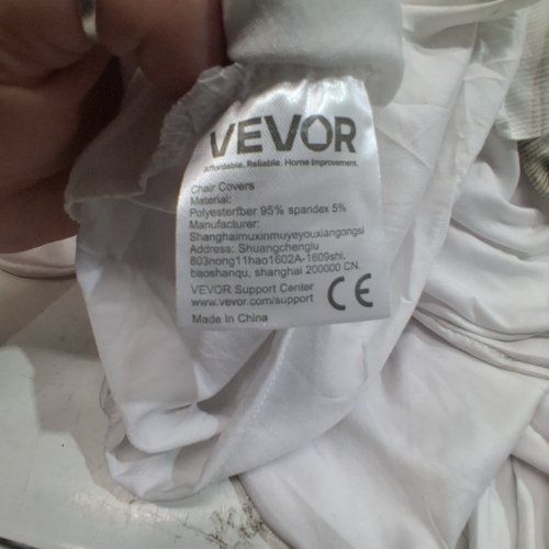 25PK BANQUET CHAIR COVERS - 22"L X 18"W X 37"H MAX - WHITE image 2