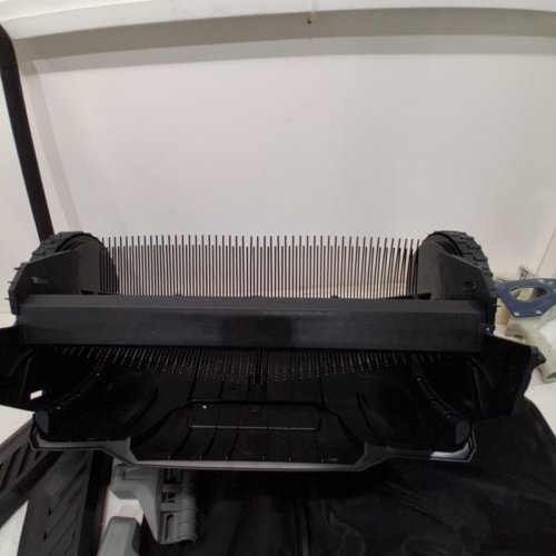 HEAVY DUTY PUSH LAWN SWEEPER WITH MESH COLLECTION HOPPER BAG - 21" - BLACK/ORANGE (MODEL: S19-001A) image 4