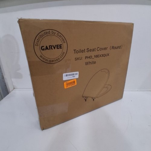GARVEE ROUND TOILET SEAT WITH SOFT CLOSE - 14.5" X 16" - WHITE - (MODEL: PHO-16EX3QUX) image 4