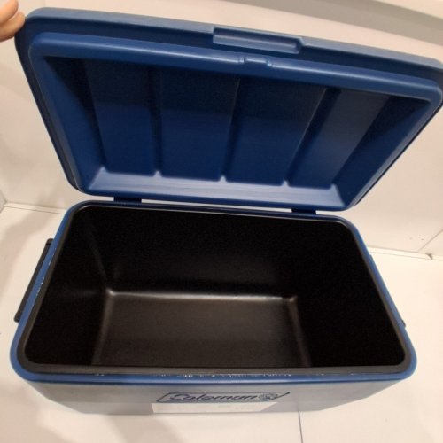COLEMAN CHILLER PORTABLE INSULATED HARD COOLER WITH HEAVY DUTY HANDLES - 48QT - DARK BLUE (MODEL: 2226955) image 3