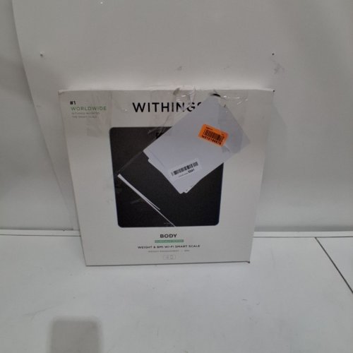WITHINGS BLUETOOTH SMART SCALE WITH SEGMENTAL BODY COMPOSITION ANALYSIS, BODY WEIGHT & VASCULAR AGE, VISCERAL FAT, HEART RATE MONITORING - BLACK (MODEL: WBS08-BLACK-ALL-ROW) image 5