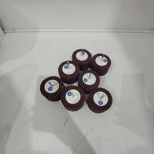 7PK INTERLEAF FLAP WHEELS - 3" X 2" - 80 GRIT (ITEM: WF17865) image 3