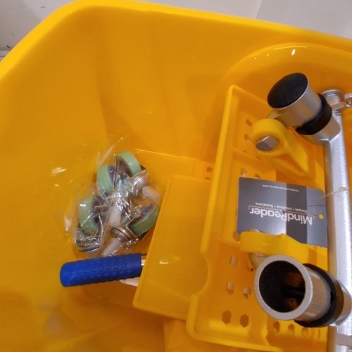 MIND READER PROFESSIONAL COMMERCIAL WRINGER MOP BUCKET - 20L - YELLOW (MODEL: MOPT20-YLW) image 3