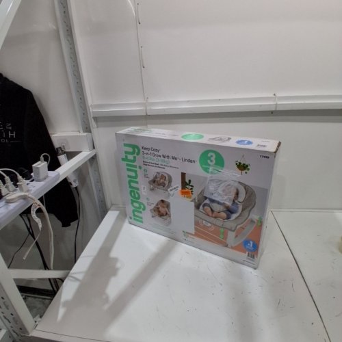 INGENUITY KEEP COZY 3-IN-1 GROW WITH ME VIBRATING BABY BOUNCER SEAT & ROCKER - 6-40LBS - LINDEN (MODEL: 17499) image 2
