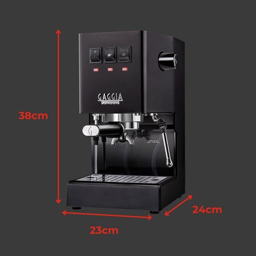 GAGGIA CLASSIC EVO PRO ESPRESSO MACHINE - SMALL - THUNDER BLACK (MODEL: RI9380/49) image 2