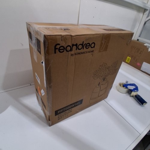 FEANDREA CAT LITTER BOX WITH FAKE PLANT - 19.2" X 19.2" X 23.2" - WHITE (UPPT006W101) image 7