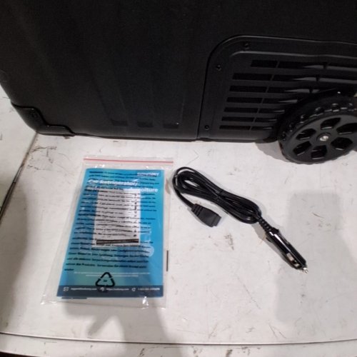 EUHOMY PORTABLE COOLER ON WHEELS FOR CAR - 12V - 50L - BLACK (MODEL: CFB-50) image 5